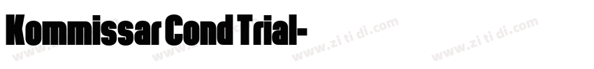 Kommissar Cond Trial字体转换